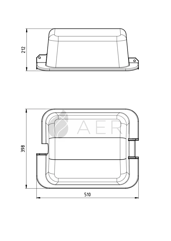 Plastový kryt pro nadzemní zásobník